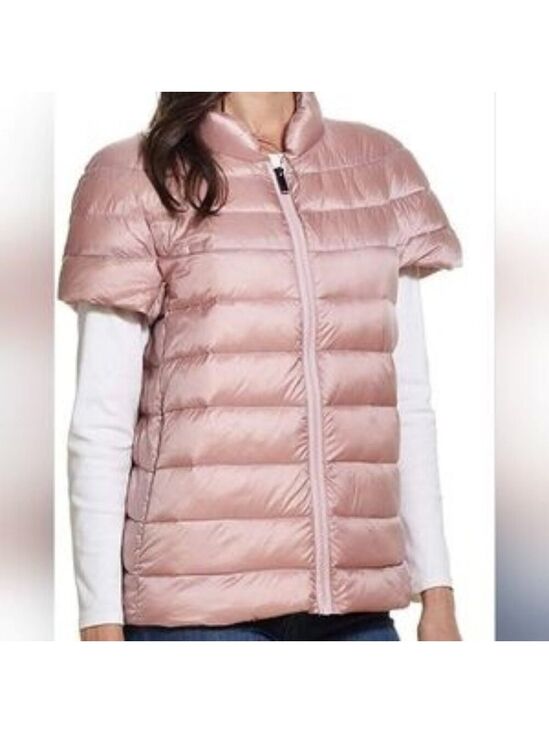Martha Stewart Jackets & Blazers - Martha Stewart Down Vest Mauve Short Sleeve Puffer Jacket Gorpcore L
